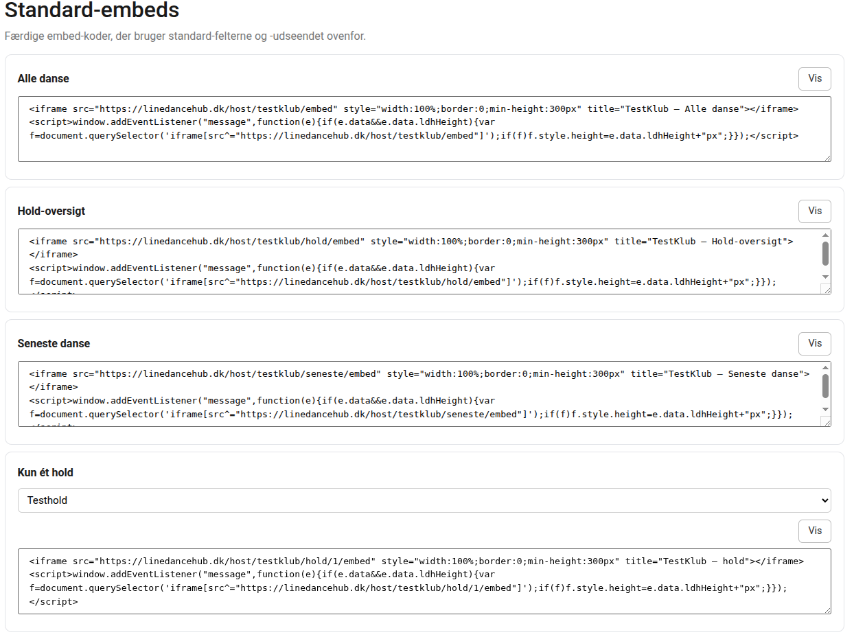 Skærmbillede 10: Standard-embeds